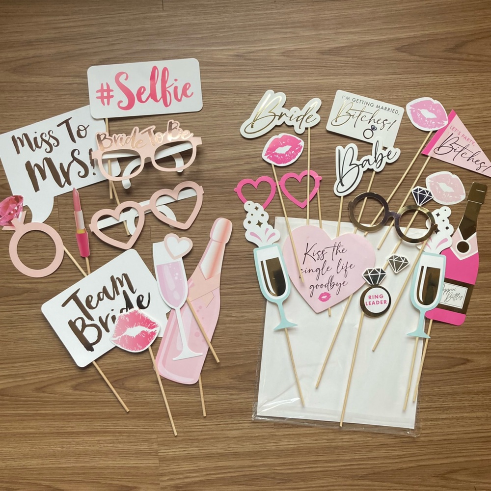 Bachelorette Party Photo Props - 2 Sets